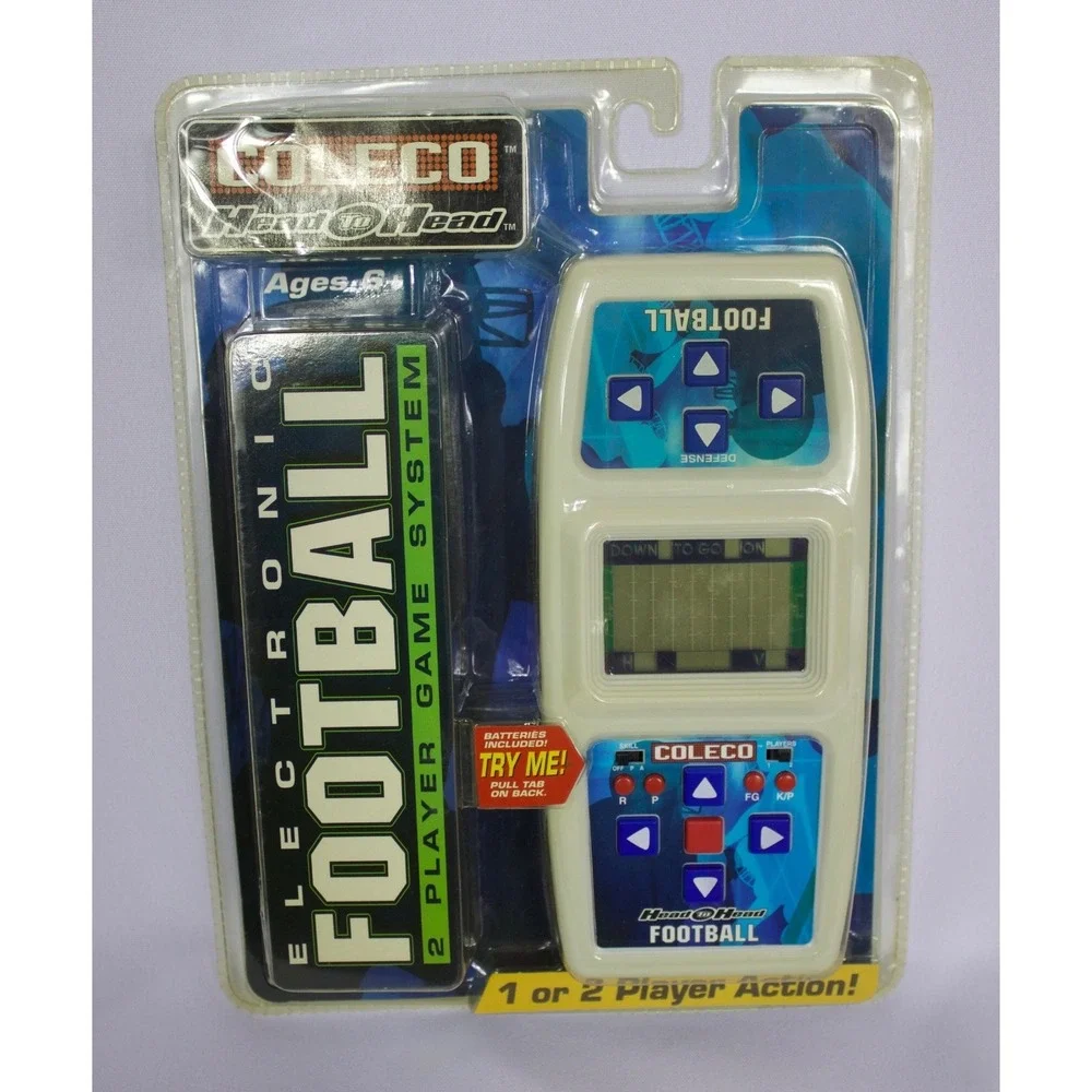 Coleco Head To Head Electronic Football 2-Player Game System 2005 NIP READ